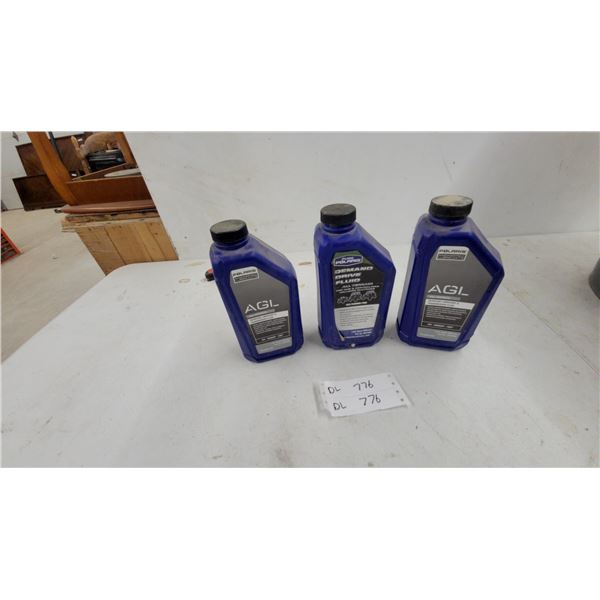 Polaris AGL Full Synthetic Gearcase Lubricant and Demand Drive Fluid, 1 Quart, Set of 3