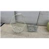 Image 3 : Home Décor: Wire "Welcome" Sign, Vases, Baskets, Doilies, Faux Florals and More