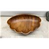 Image 6 : Large Monkey Pod All Wood Salad Set with 2 Servers, Plastic Bowl, Glass Pitcher,