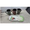 Image 9 : Large Monkey Pod All Wood Salad Set with 2 Servers, Plastic Bowl, Glass Pitcher,