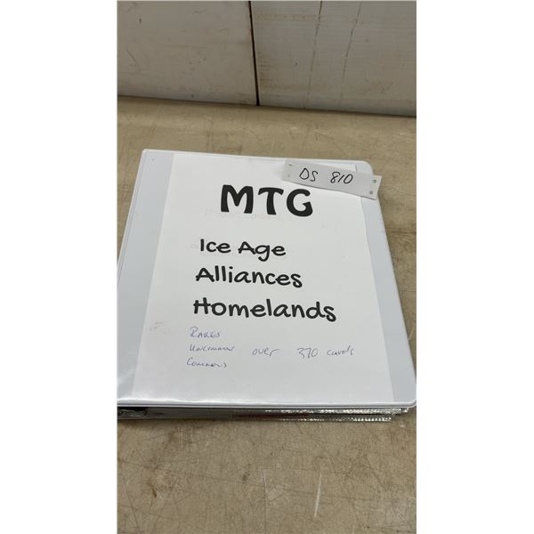 MTG Ice Age, Alliances, Homelands Card Binder w/ Rares, Uncommons, Commons & More