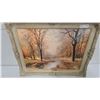 Image 2 : Robert Wood Framed Print "Autumn's Golden Glow, " & Ornate Giltwood Frame 24" x 31"