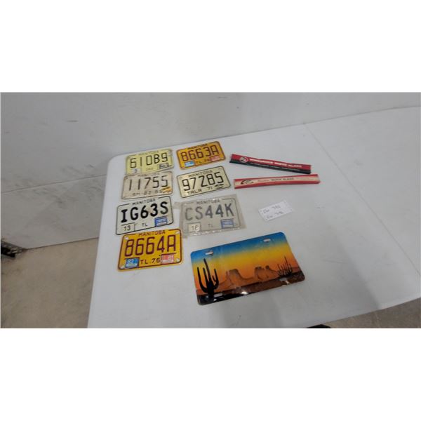 Manitoba License Plates, ORV, Trailer, Snowmobile, 1971-1980s, Trico and BA Wiper Blades and More