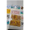 Image 4 : Collection of 17 Vintage and Modern License Plates: Manitoba, Alberta, and Puerto Rico
