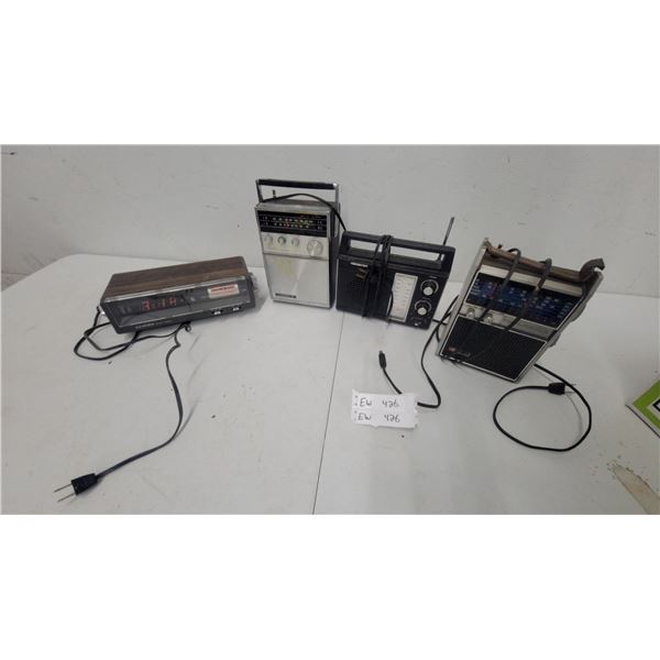 Vintage Radio Lot: Lloyd's Digital Clock Radio, Candle AM/FM, Soundesign, Multi-Band and More