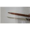 Image 3 : Southeast Asian Bolo Knife or Short Sword With Carved Wooden Handle and Sheath
