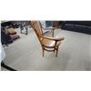 Image 5 : Antique Oak Captain's Chair with Spindle Back and Studded Round Seat, Late 19th to Early 20th Centu