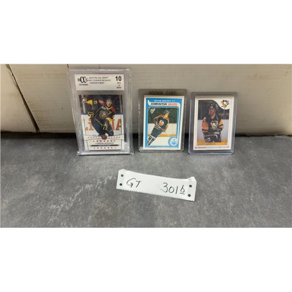 McDavid 2015 ITG CHL Draft BCCG Graded 10, Gretzky and Lemieux Anniversary Series Hockey Cards