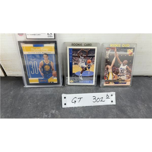 KSA 6.5 Graded 2010-11 Panini Classics Stephen Curry and Shaquille O'Neal Rookie Cards