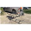 Image 1 : Ridgid 10" Sliding Compound Miter Saw with Universal Folding Stand on Wheels (Damage on Handle)