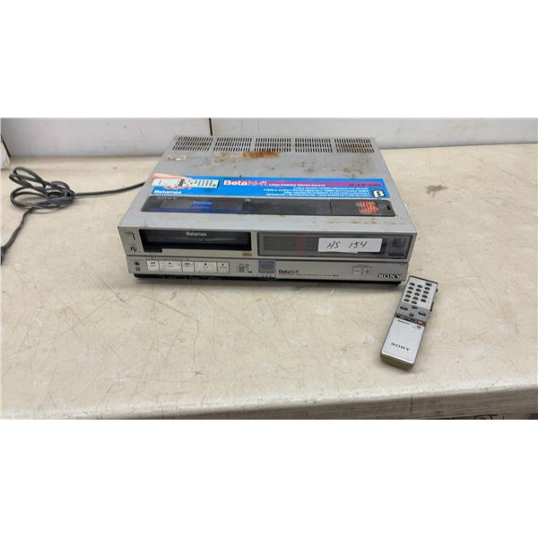 Sony Betamax SL-HF300 Beta Hi-Fi Stereo Video Cassette Recorder With Remote