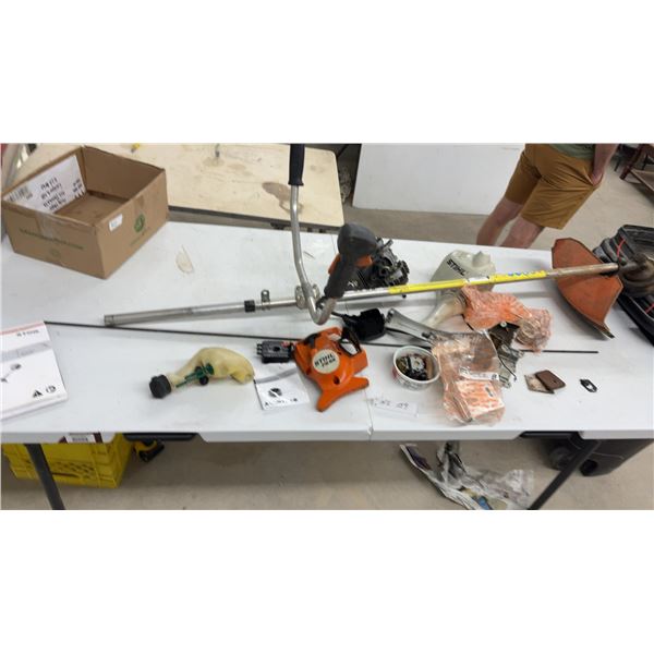 Stihl FS 55 Gas String Trimmer/Brush Cutter Project, Disassembled with Ignition Module, Carburetor