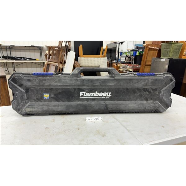 Flambeau Hard-Shell Ice Fishing Rod Case with Two Rods and Crystal Spinning Reel