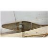 Image 10 : Vintage Algonquin-Style Wooden Snowshoes with Rawhide Lacing and Fabric Bindings, 59" x 12"