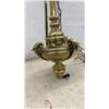 Image 9 : Pair of Brass Hanging Light Fixtures w/ 2-Light Sockets, Bulbs, & Chains, Approximately 22" Tall.
