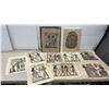 Image 1 : Ten Vintage Authentic Hand Paintings of Egyptian Papyrus Artwork, 15 1/2" x 12 1/2"