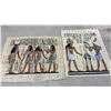 Image 4 : Ten Vintage Authentic Hand Paintings of Egyptian Papyrus Artwork, 15 1/2" x 12 1/2"
