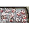 Image 4 : Seventy 1995-96 Parkhurst NHL Hockey Coins in Showcase, 16" x 12 1/2"