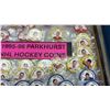 Image 8 : Seventy 1995-96 Parkhurst NHL Hockey Coins in Showcase, 16" x 12 1/2"