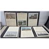 Image 1 : Complete Year Calendar 1965 Art of Currier & Ives Double Sided 20" x 24 1/4" Measured
