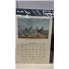 Image 6 : Complete Year Calendar 1965 Art of Currier & Ives Double Sided 20" x 24 1/4" Measured