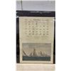 Image 7 : Complete Year Calendar 1965 Art of Currier & Ives Double Sided 20" x 24 1/4" Measured
