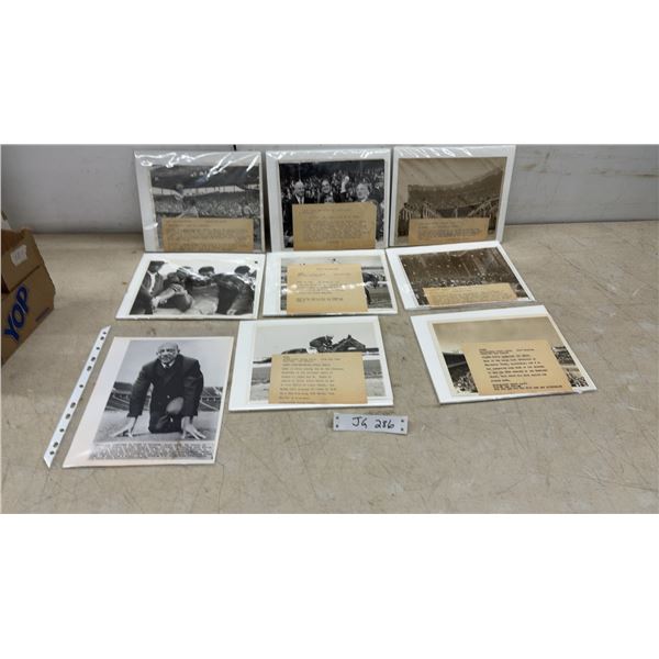 Nine 1930s Wide World Wire Photographs, Baseball with Dizzy Dean, World Series with Chicago & New