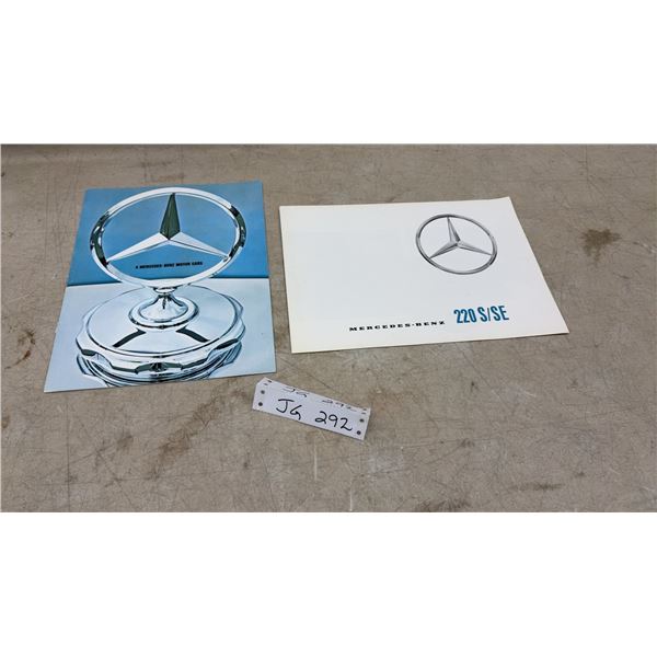 Two Vintage Mercedes-Benz Sales Brochures Including 220 S/SE and 4 Motor Cars, Circa 1965-1966