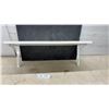Image 1 : White Wall Shelf With Curved Metal Brackets 8" x 23 1/2"