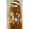 Image 3 : Wooden Havana Club Rum "El Ron De Cuba" Wall Hanging Plaque with Bottle and Glass Replica, 23" x 7"