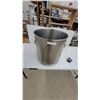Image 1 : Large Stainless Steel Cylindrical Stock Pot with Welded Side Handles 18" Diameter 19.6" Tall