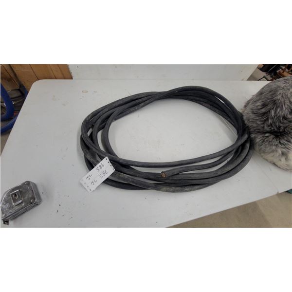 Coiled Length of Heavy-Duty Single-Conductor Electrical Cable