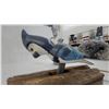 Image 3 : Hand-Carved Wooden Blue Jay Figure Door Knocker on Rustic Base and Tube Bird Feeder