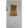 Image 1 : Handcrafted Birch Bark Box with Fitted Lid, Decorative Triangular Cutouts and Coiled Trim 9" Tall
