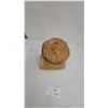 Image 2 : Handcrafted Birch Bark Box with Fitted Lid, Decorative Triangular Cutouts and Coiled Trim 9" Tall