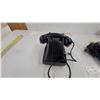 Image 3 : Vintage Black Crank Magneto Wall Telephone 6 Volt DC and Western Electric 500 Rotary Desk Phone