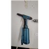 Image 2 : Pneumatic Tool Lot: Blue Rivet Gun, Silver Pistol-Grip Drill, and Black Disc Sander/Grinder