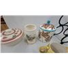 Image 4 : Yellow Ceramic Bulldog Novelty Mug with Red Glasses, Serving Dishes, Lidded Jars Wine Rackand More