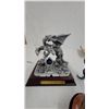 Image 2 : "The Three Headed Dragon" Statue, Dragon Wine Glass, and Hand-Painted Ceramic Bird Figurine