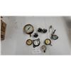 Image 1 : Vintage Assortment of Pressure Gauges Including J. Morrison Brass Mfg. Co. 0-30 PSI and More