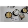 Image 2 : Vintage Assortment of Pressure Gauges Including J. Morrison Brass Mfg. Co. 0-30 PSI and More
