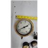 Image 5 : Vintage Assortment of Pressure Gauges Including J. Morrison Brass Mfg. Co. 0-30 PSI and More