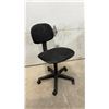 Image 10 : Pair of Blue Fabric Office Task Chairs With Black Armrests and Five-Star Caster Bases & Rolling