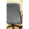 Image 4 : Pair of Blue Fabric Office Task Chairs With Black Armrests and Five-Star Caster Bases & Rolling