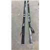 Image 2 : Vintage Quebecker 185cm Skis with Look Roty-O-Matic 75mm Bindings and Wooden Poles