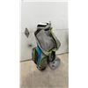 Image 1 : MacGregor Golf Stand Bag with CaddyTek EZ-Fold 3-Wheel Push Cart