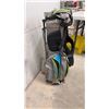 Image 2 : MacGregor Golf Stand Bag with CaddyTek EZ-Fold 3-Wheel Push Cart