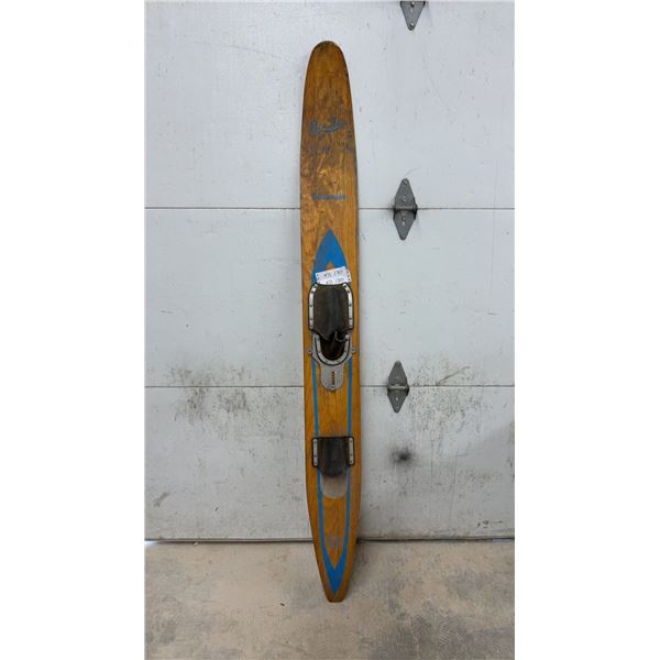 Sea Ski Solo Speedster Water Ski, Single Ski, Adjustable Binding, Fin, & Foot Strap