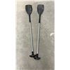Image 4 : Pair of KD 171 Caveless Kayak Paddles with Black Blades and Aluminum Shafts