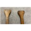 Image 5 : Pair of Vintage Wooden Canoe Paddles With T-Grips